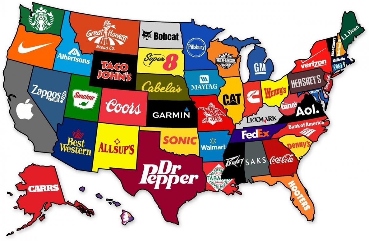 mapa Americké společnosti