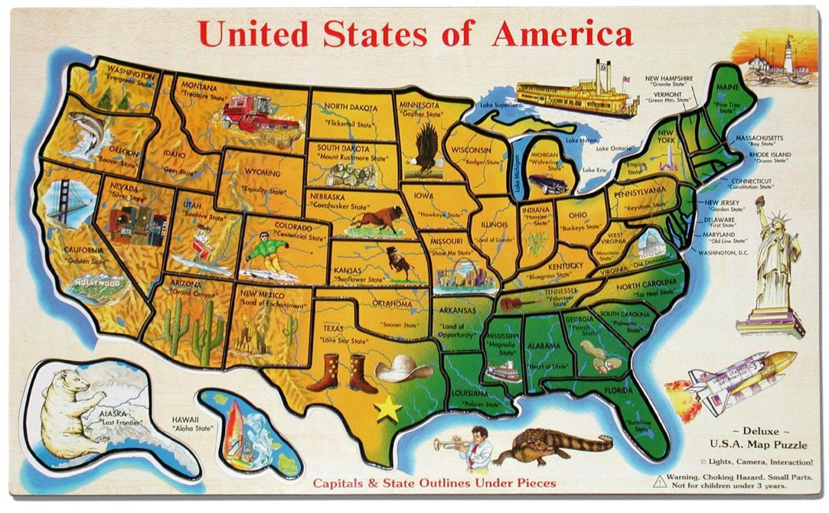 cestovní mapa USA