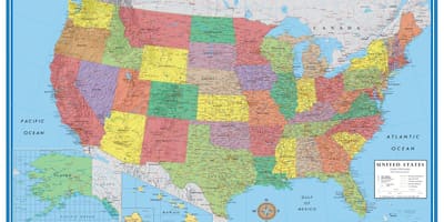 USA mapa
