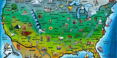 Turistická mapa USA